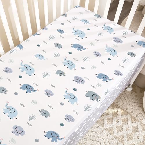 NacoMoco 4 Pack Mini Crib Sheets for Boys