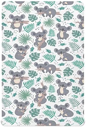 SDMKA Cute Koala Crib Sheets - Soft Microfiber 27x39 Inch