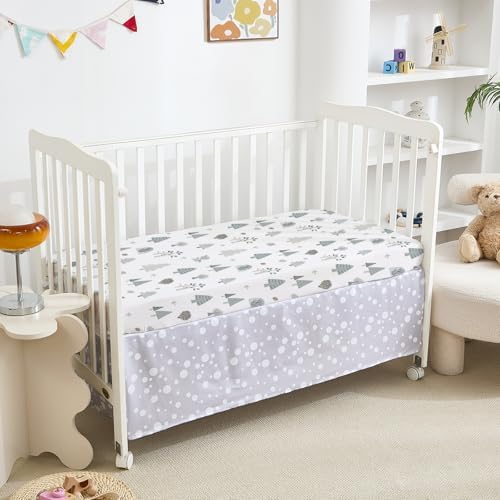NacoMoco 4 Pack Mini Crib Sheets for Boys