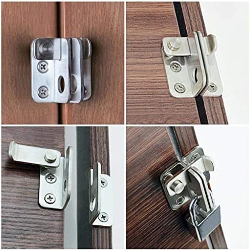 HLOMVE Gate Latch Lock with Padlock Hole - Small Size
