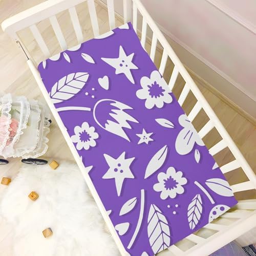 FASHONFASCIN Crib Sheets for Boys Girls Soft Fitted Bassinet Sheets