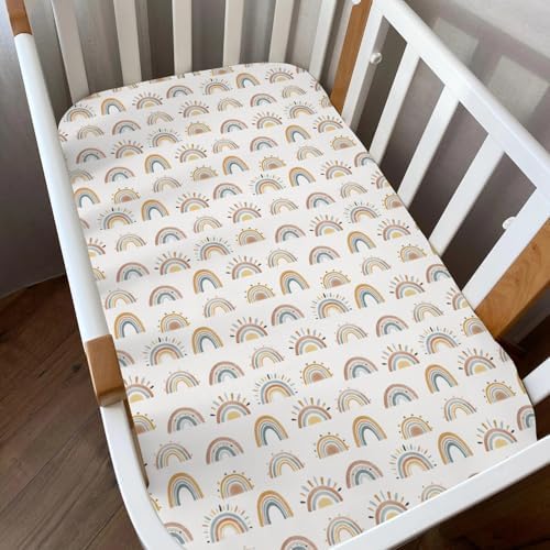 Boho Rainbow Crib Sheets 2 Pack 52x28inch