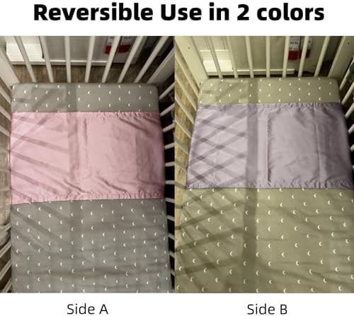 AKISS Satin Crib Sheet Pillow Cover Reversible