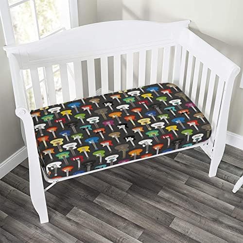 XISUNYA Guitar Crib Sheet Set 28x52x8 Microfiber Baby Sheet