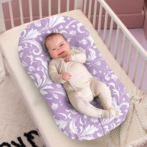 Daulesho Damask Floral Baby Crib Sheet