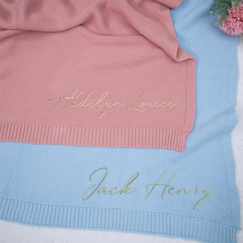 NAZENTI Personalized Baby Blanket with Name