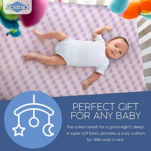 Abstract Jersey Cotton Cradle Sheets - Ultra Soft 18 x 36