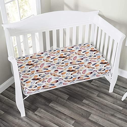 XISUNYA Decorative Crib Sheet Set Tribal Print Universal Fit
