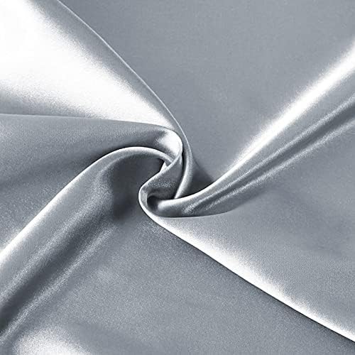 Biloban Satin Crib Sheets 2 Pack Grey Navy Ultra Soft Preshrunk