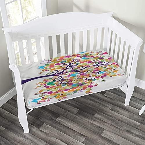 XISUNYA Tree of Life Crib Sheet Set 28x52