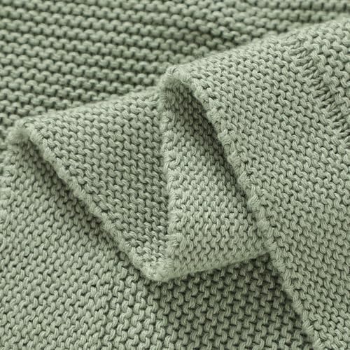 Wugugu 30x40 Inch Baby Blanket Soft Knit for Boys Girls
