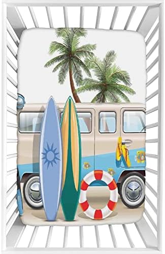 XISUNYA Surfing Weekend Crib Sheet Set
