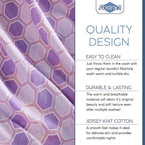 Abstract Jersey Cotton Cradle Sheets - Ultra Soft 18 x 36