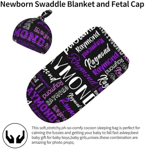 Personalized Baby Swaddle Set with Name