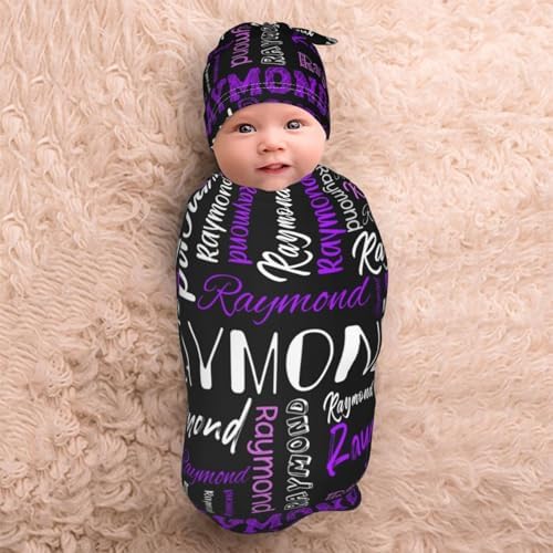Personalized Baby Swaddle Set with Name