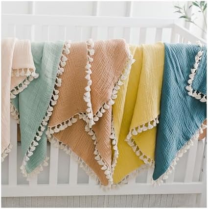 Crane Baby 6-Layer Muslin Swaddle Blanket 30 x 40