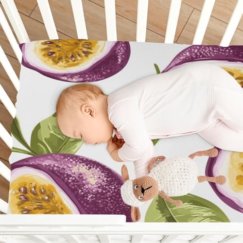 Gbjiemia Passion Fruit Crib Sheets for Baby Boys and Girls