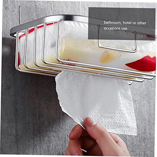 WHAMVOX 1pc Cup Toilet Paper Holder Wall Mount Space-Saving Design