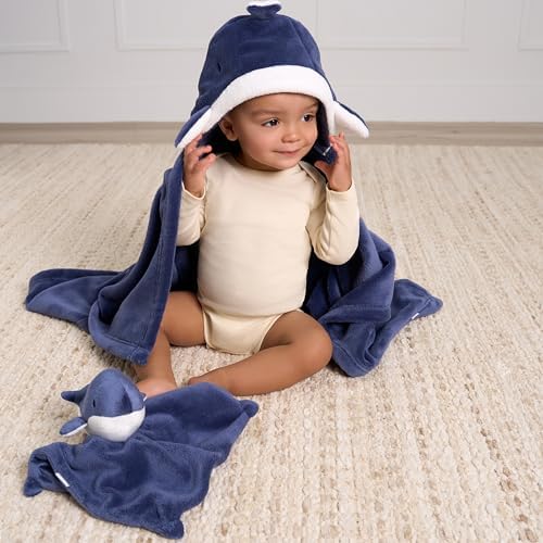 Gerber Baby Hooded Blanket Security Blanket Set