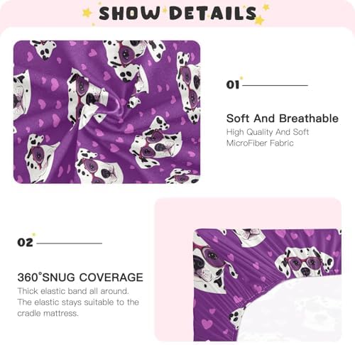 Gbjiemia Crib Sheets for Boys Girls Breathable and Soft