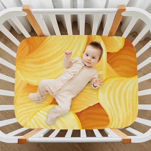 Gbjiemia Classic Chips Crib Sheets for Boys Girls