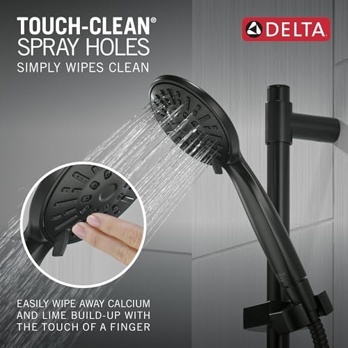 Delta Matte Black Handheld Shower with Hose and 4 Spray Options