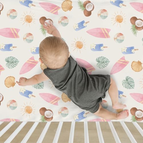 Soft Snug Fitted Crib Sheets for Boy Girl 52x28 Inches