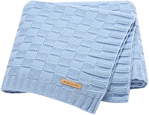 LAWKUL Blue Cable Swaddling Blanket 40x30