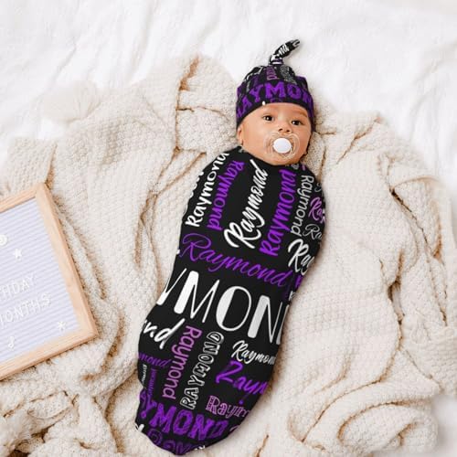 Personalized Baby Swaddle Set with Name