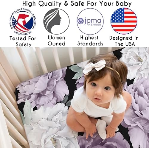 Sweet Jojo Designs Fitted Crib Sheet - Shabby Chic Boho Floral