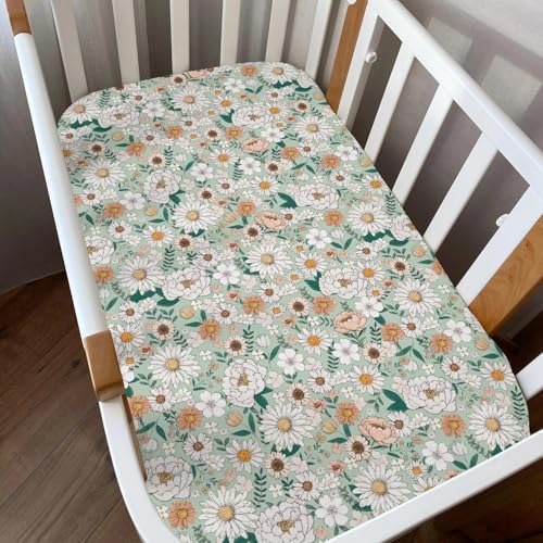 Soft Boho Floral Crib Sheets 2 Pack
