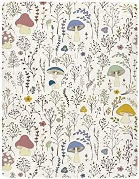 KICPOAY Fitted Crib Sheets with Wild Plants Pattern 1