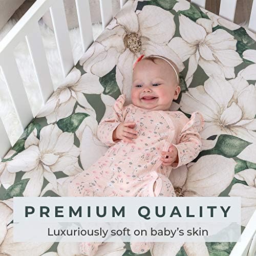 Pobi Baby 2 Pack Fitted Crib Sheets - Ultra Soft Cotton