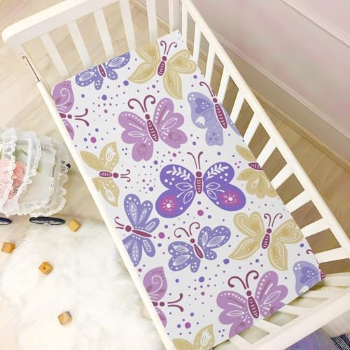FASHONFASCIN Crib Sheets for Boys Girls with Childlike Print