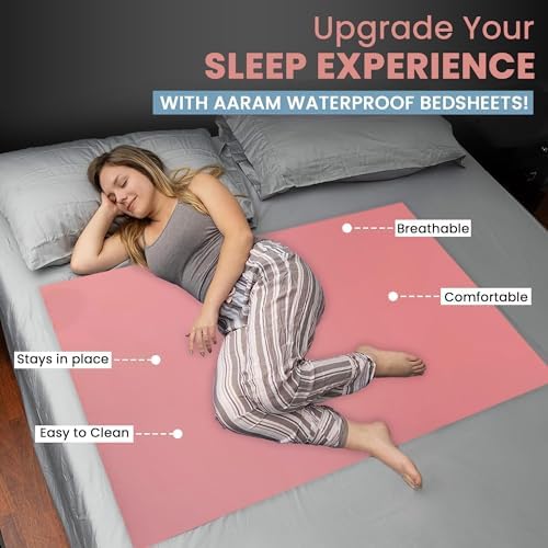 AARAM Ultra Soft Waterproof Crib Sheet Cover for Baby Toddler