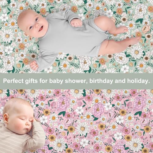 Soft Boho Floral Crib Sheets 2 Pack