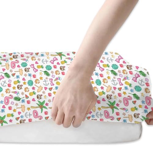Tropical Floral Crib Sheets 2 Pack for Baby and Toddler