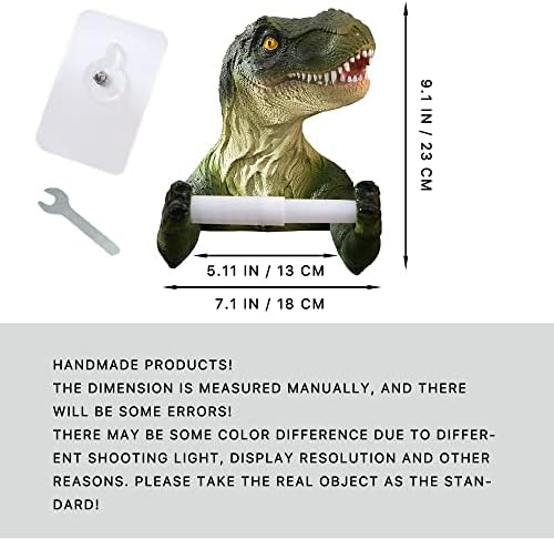 Banllis Dinosaur TP Holder - No Drilling 65 Inch Spring Loaded