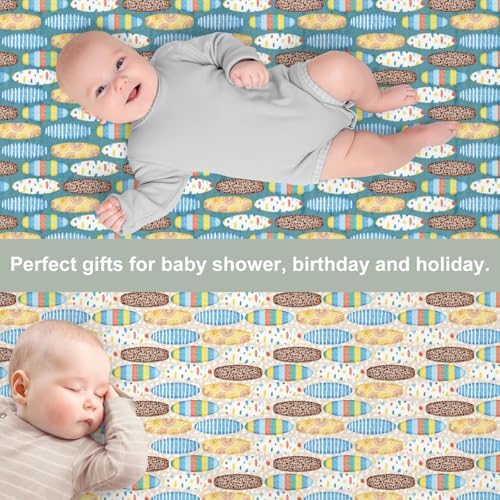 Colorful Hawaiian Surfboard Crib Sheets 2 Pack