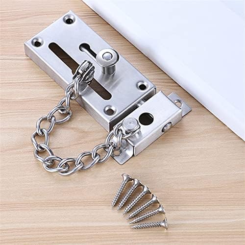 SHAUNI Door Slide Bolt Latch with Theft Chain 1Pcs