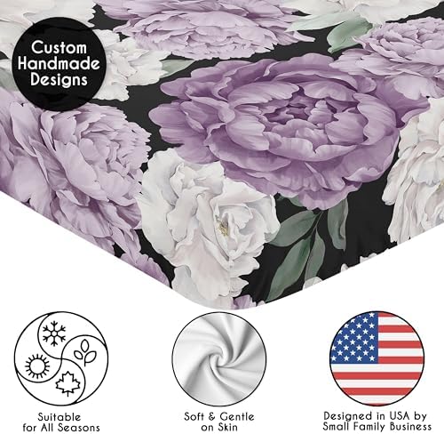 Sweet Jojo Designs Fitted Crib Sheet - Shabby Chic Boho Floral