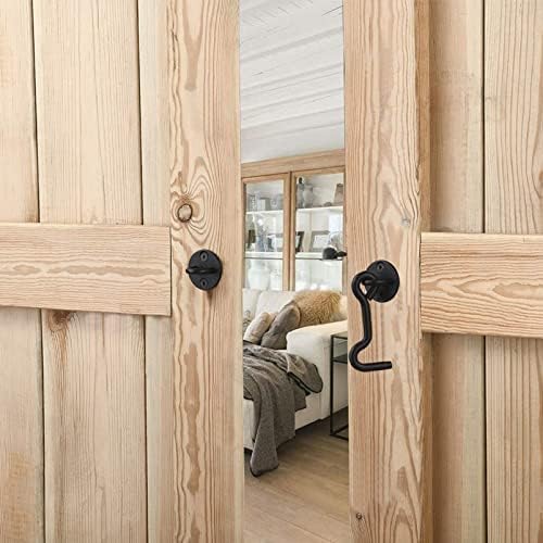 4 Sets Stainless Steel Gate Latch Safety Stopper with Mounting Screws