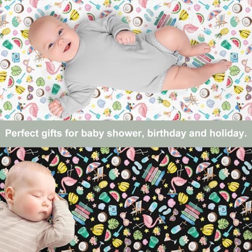 Flamingo Tropical Baby Crib Sheets 2 Pack 52x28