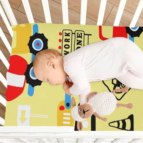 FASHONFASCIN Baby Crib Sheets with Cartoon Print 1