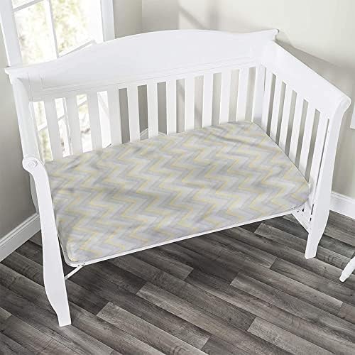 Grey Microfiber Crib Sheet Set with Elastic Band