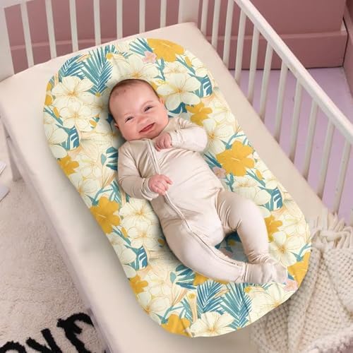 Daulesho Hibiscus Baby Crib Sheet - Soft Breathable Universal Fit