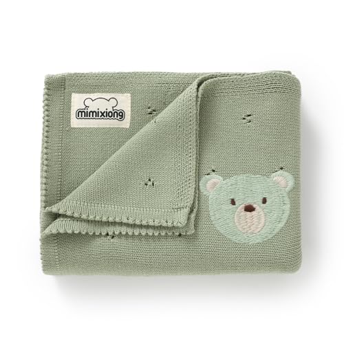 Mimixiong Soft Organic Cotton Swaddling Blanket 40x30 Inch