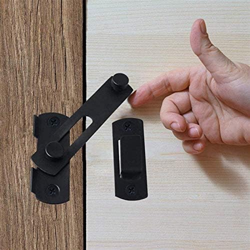 SHAUNI Door Bolt Set of 3 - Black Flip Latch Gate Latches