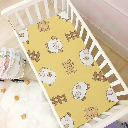 Gbjiemia Crib Sheets for Boys Girls Neutral and Breathable