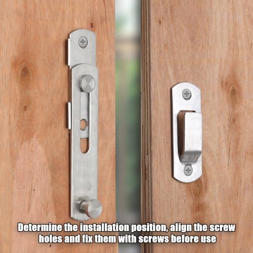 Seimneire Sliding Barn Door Lock with 180 Degree Rotation
